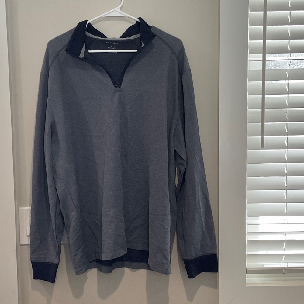 Van Heusen Gray and Black Men's Sweater